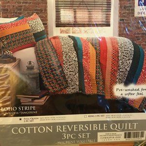 💗BUNDLE 3 & GET 1 FREE! NWT 💗Lush Decor Boho Quilt 3 Piece Boho Set Full/Queen
